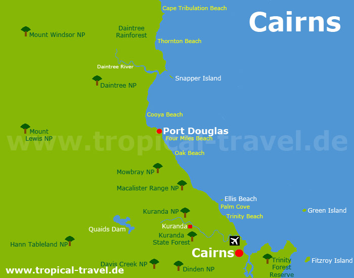 Cairns / Port Douglas Karte