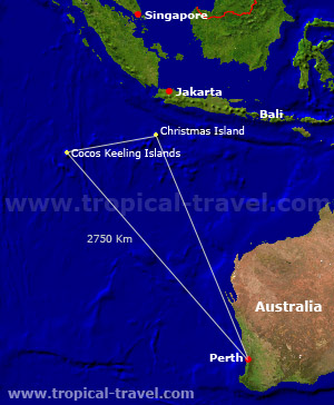 Cocos Islands Location Karte