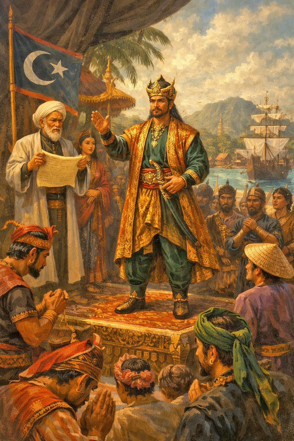 Sultan von Malakka Malaysias Malaysia