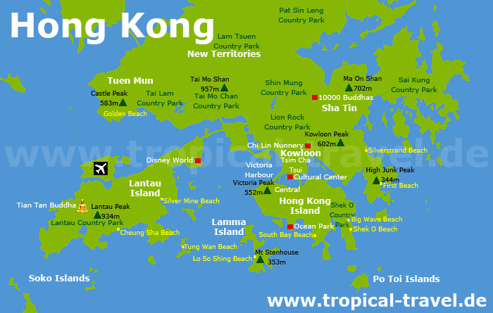 Hongkong Karte Hongkong