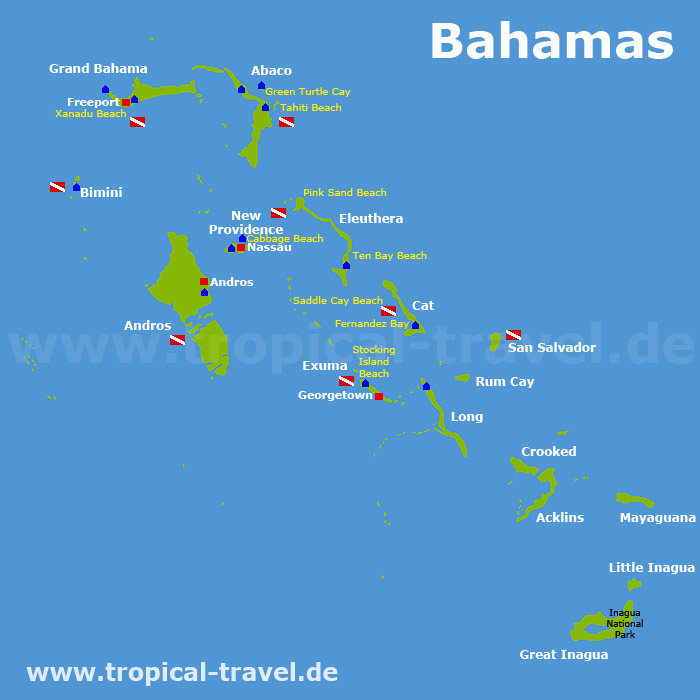 Bahamas Karte Bahamas Karte