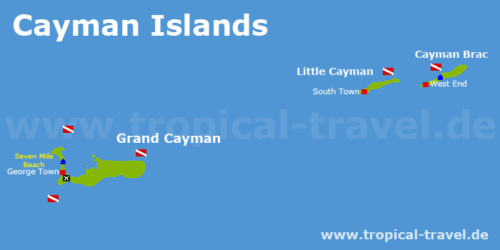 Cayman Islands Karte Cayman Islands Karte
