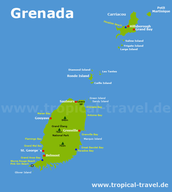 Grenada Karte