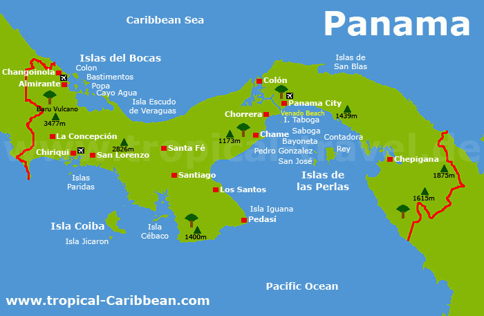 Panama Karte Panama Karte