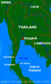 Südthailandkarte