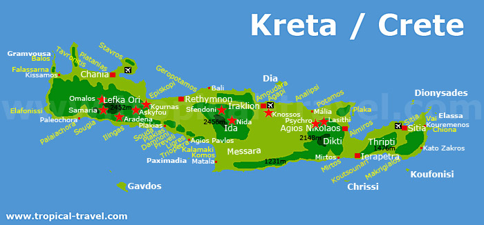 Kreta Karte