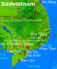 Südvietnam Karte