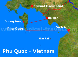 map of southern Vietnam