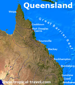 Queensland Karte