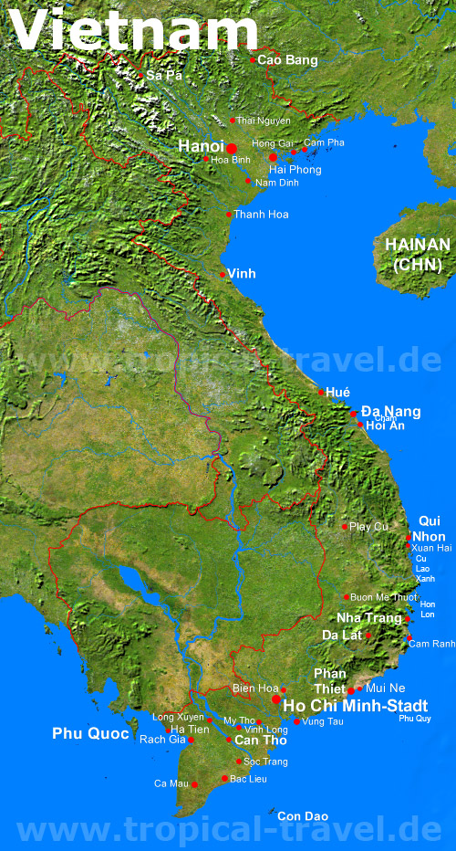 Vietnam Karte Vietnam Karte