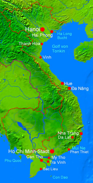 Vietnamkarte