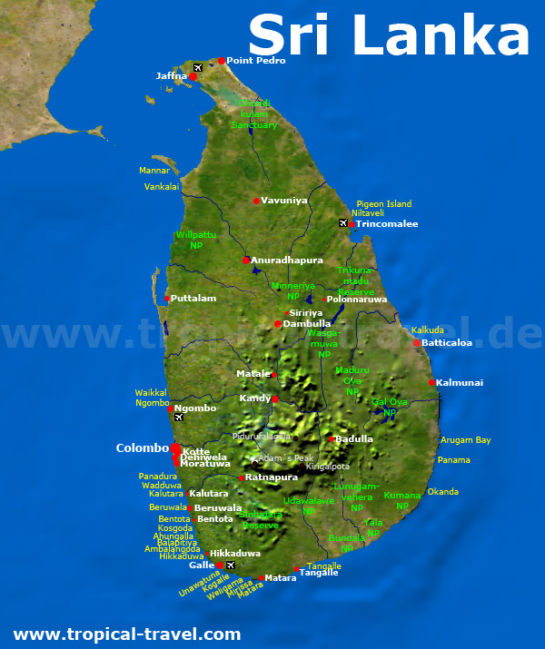 Sri Lanka Karte