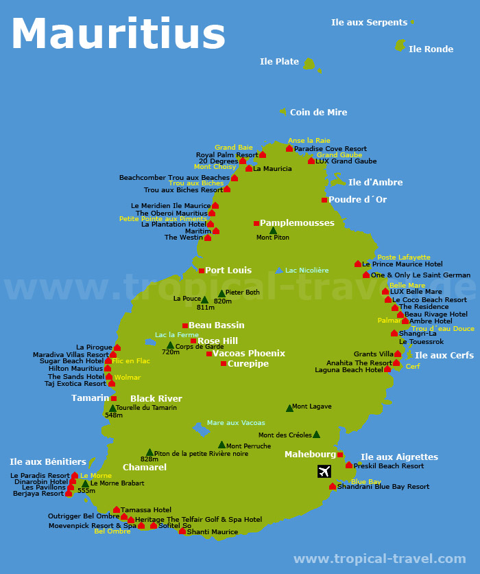 Mauritius Karte