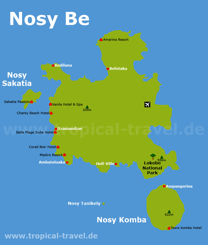 Nosy Be Karte