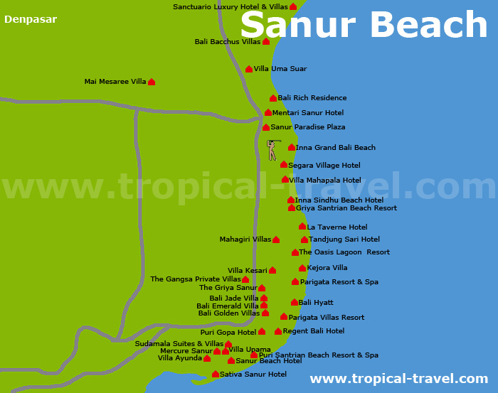 Sanur Karte