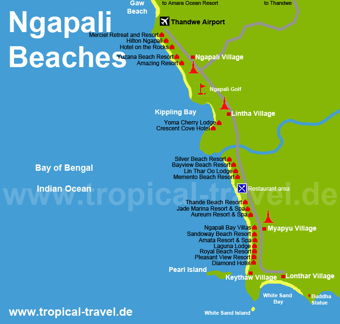 Ngapali Karte