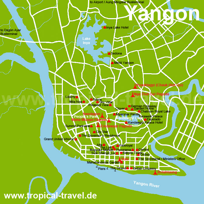 Yangon Karte