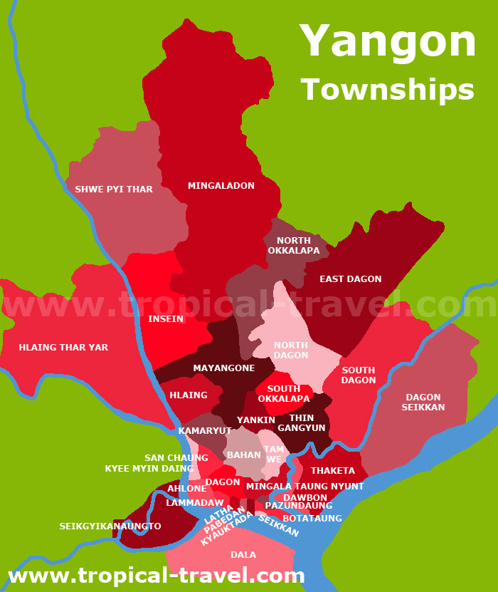 Yangon Township Karte