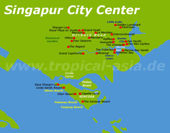 Singapur Karte