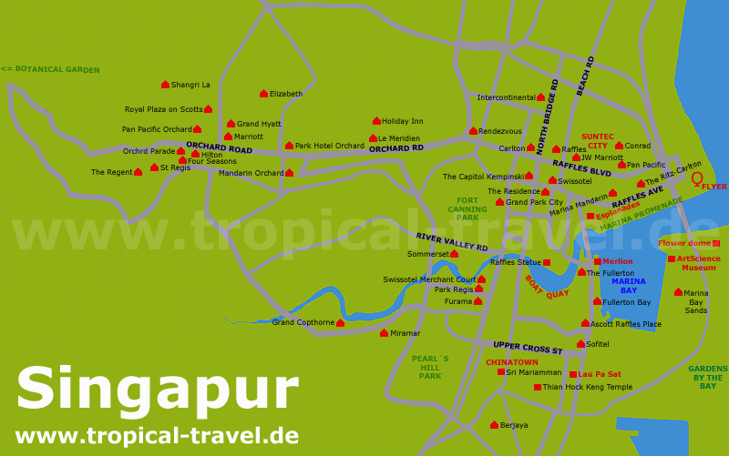 Singapur Karte