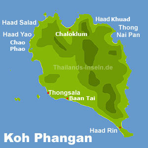 Koh Phangan Karte