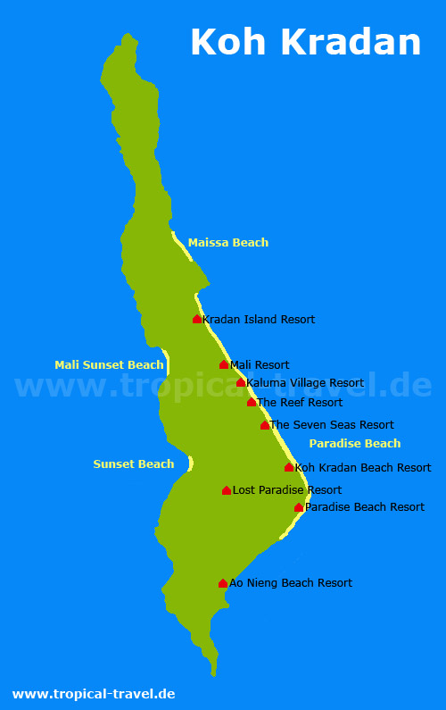 Koh Kradan Karte
