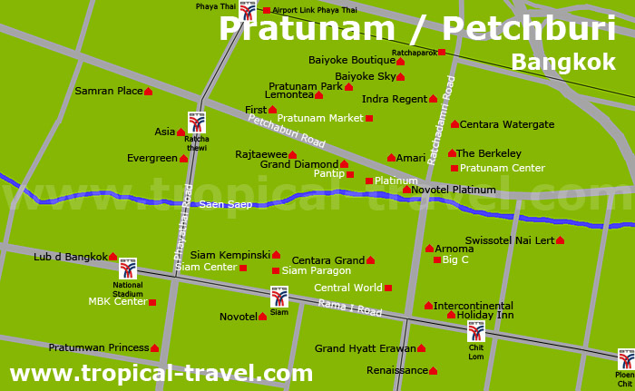 Altes Zentrum / Banglamphoo Karte