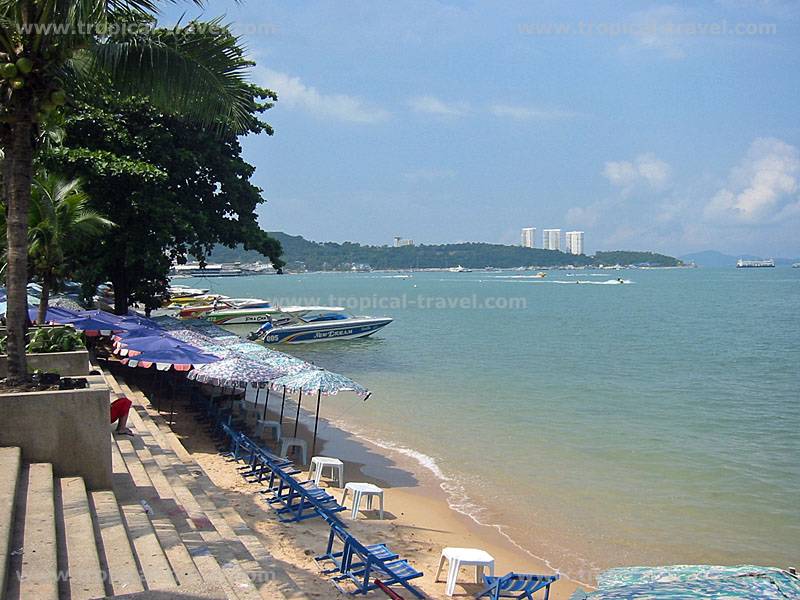 Pattaya beach vor der Verbreiterung Pattaya