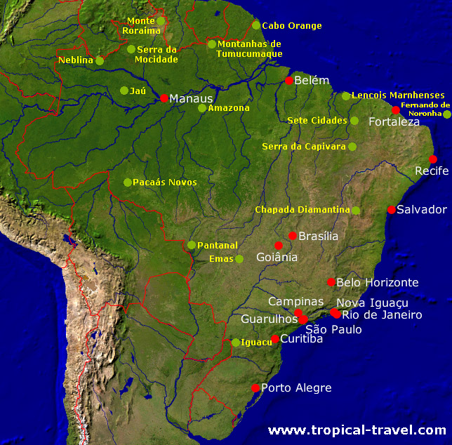 Brasilien NP Karte