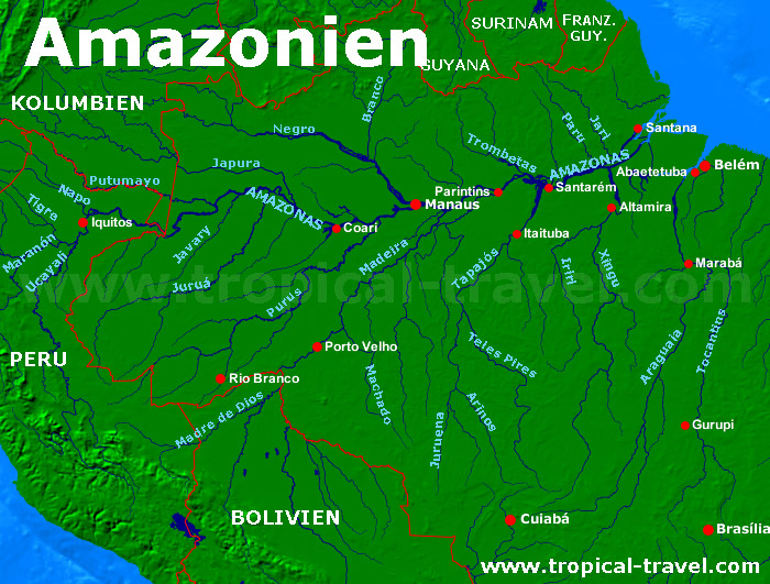 Amazonien Karte