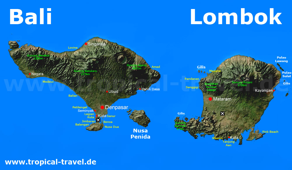 Lombok Karte