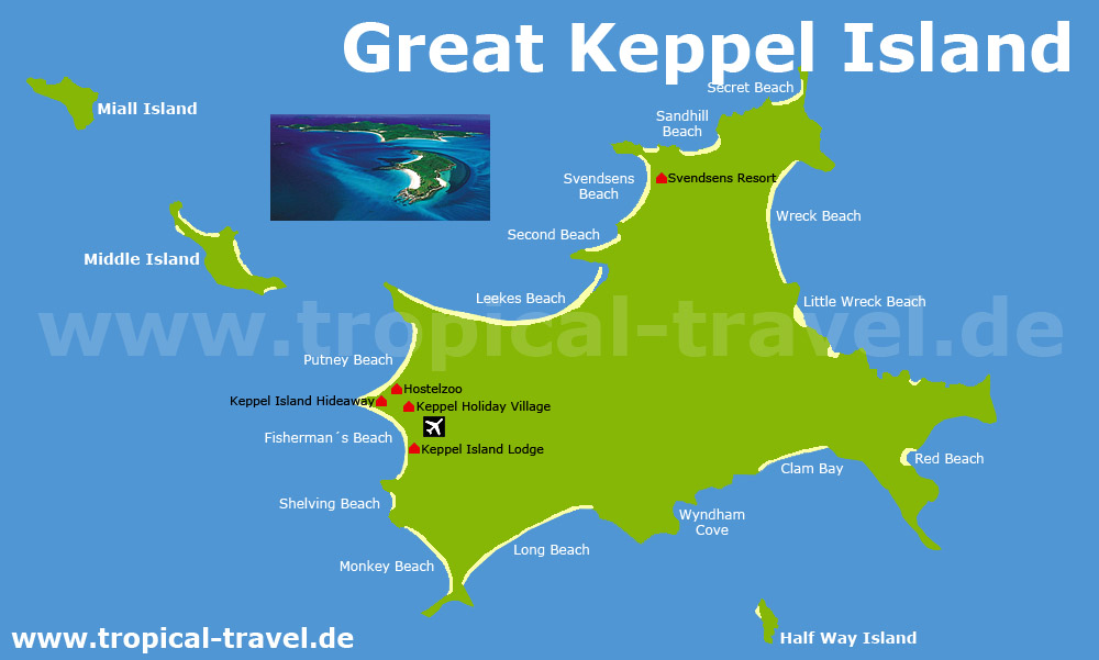 Great Keppel Island Karte