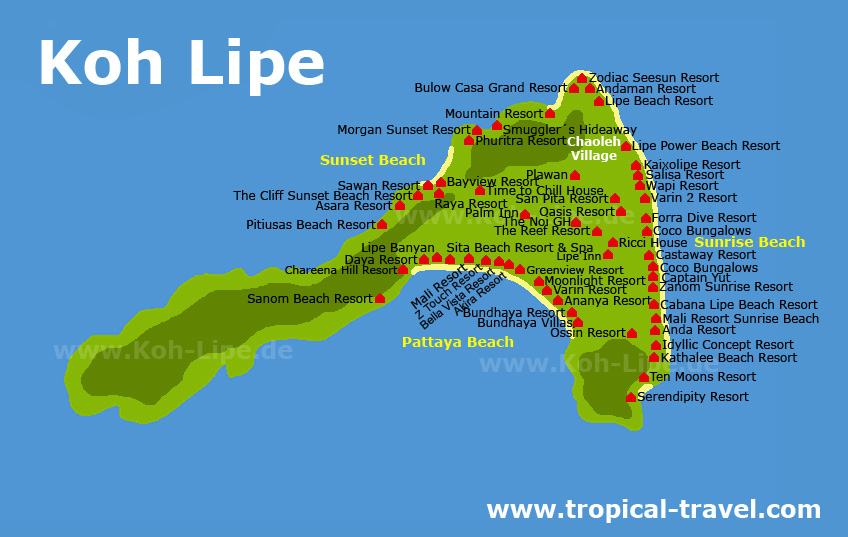 Koh Lipe map