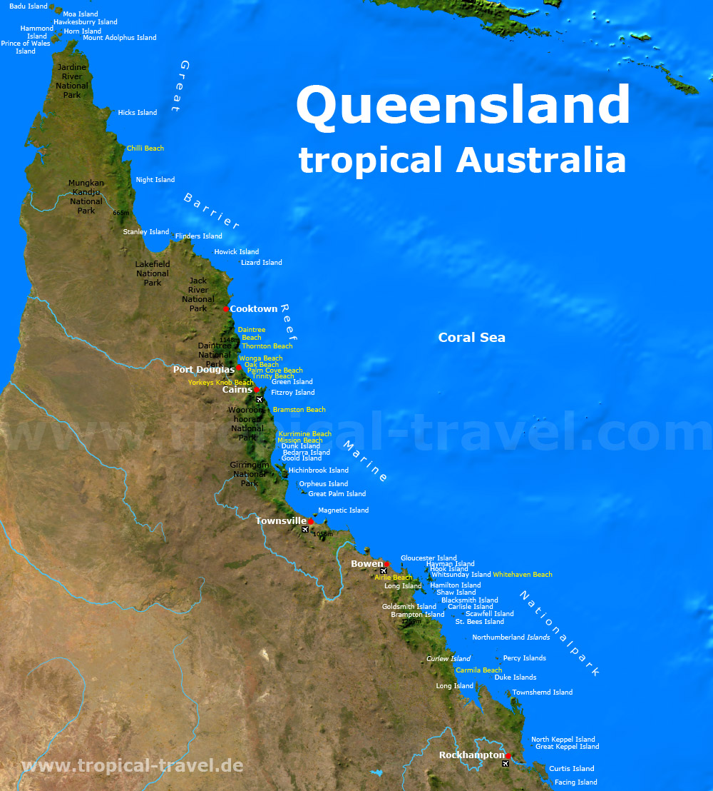 Queensland Karte