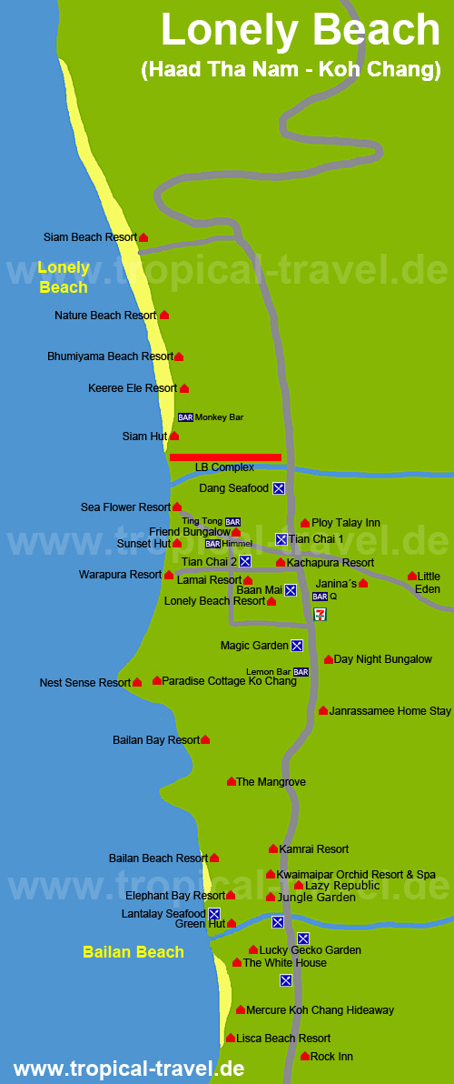 Lonely Beach Karte