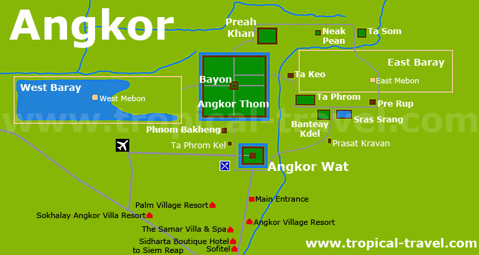 Angkor Karte