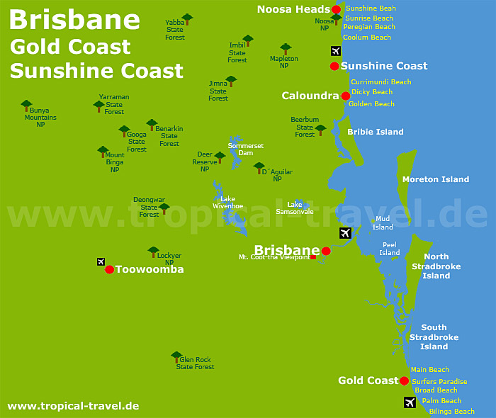 Brisbane Karte