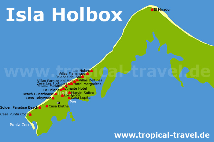 Holbox Karte