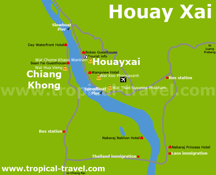 Houayxai Karte