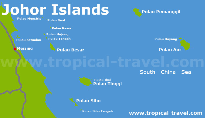 Johor Marine Park Karte