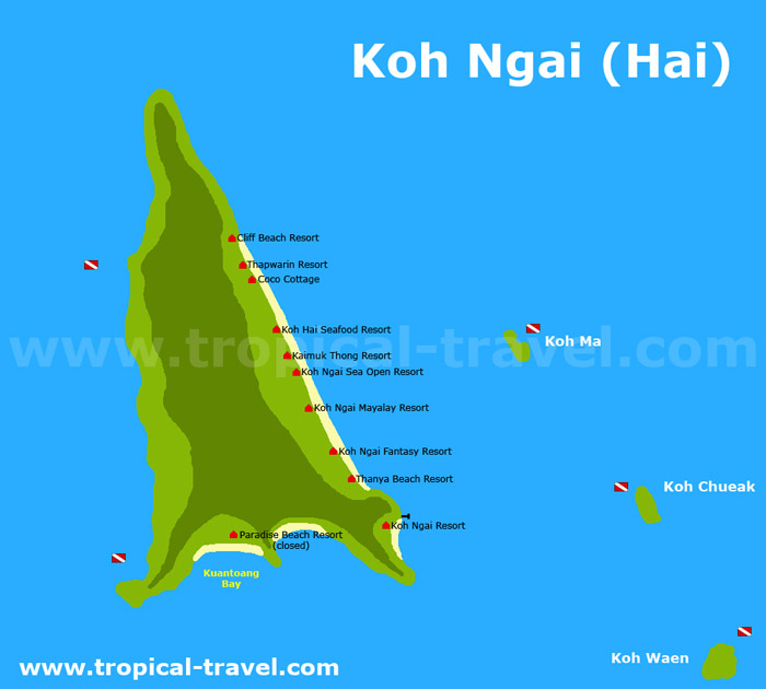 Koh Ngai map