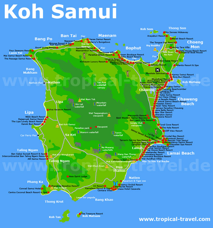 Koh Samui map