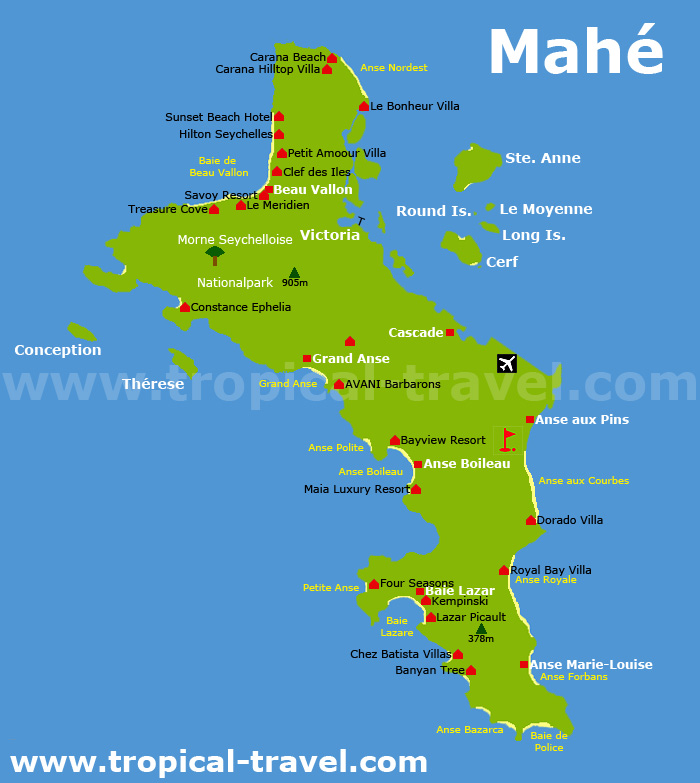 Mahé | Hauptinsel der Seychellen mit Regenwald und vielen kleinen