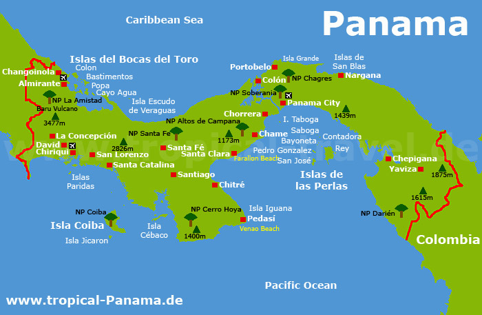 Panama Karte
