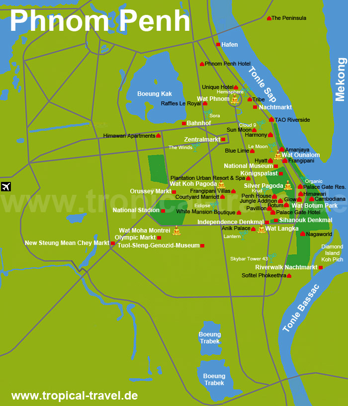 Phnom Penh Karte