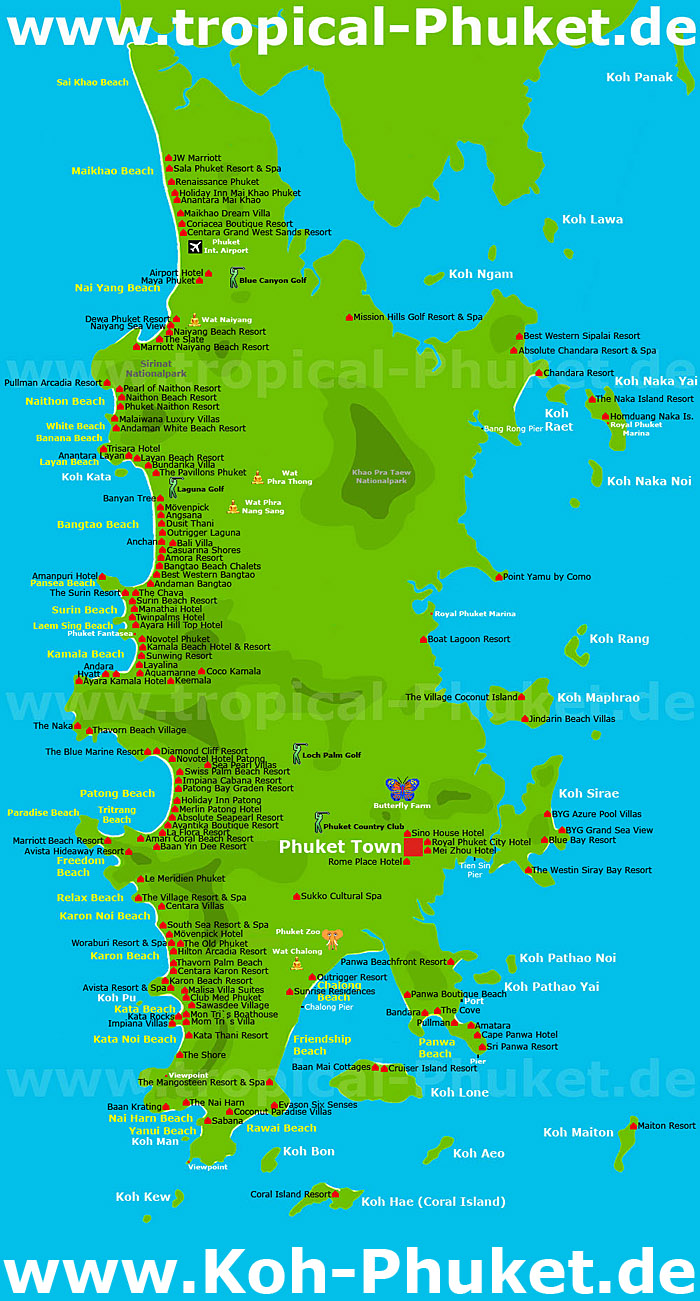 Koh Phuket map