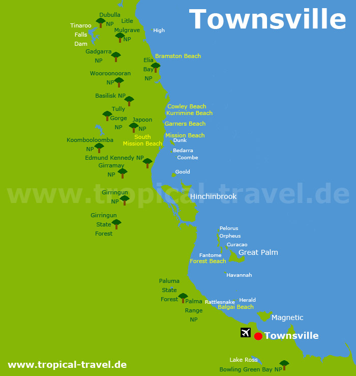 Townsville Karte