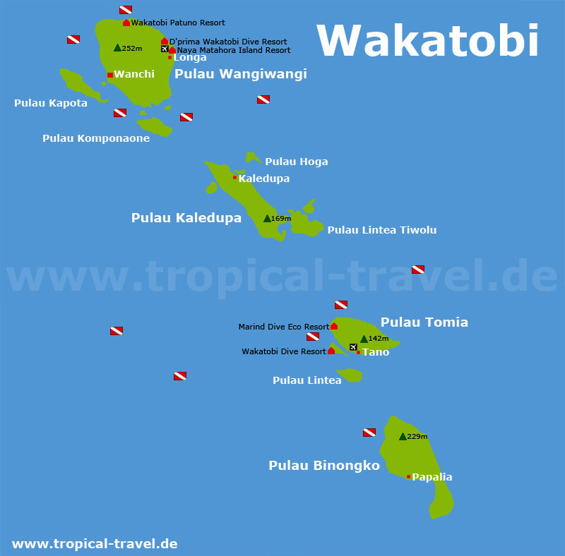 Wakatobi Karte