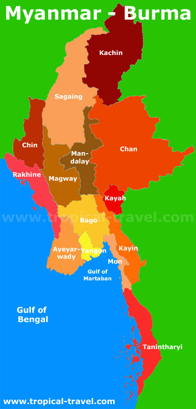 Myanmar Karte