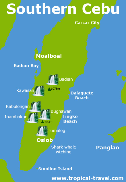 Cebu Süd Karte